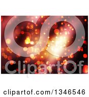 Clipart Of A Background Of Sparkly Bokeh Christmas Lights Royalty Free Illustration