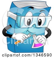 Poster, Art Print Of Cartoon Book Character Conducting A Chemistry Experiment