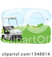 Poster, Art Print Of Golf Cart On A Course
