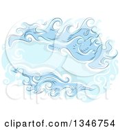 Poster, Art Print Of Blue Waves