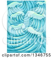 Poster, Art Print Of Background Of Waves