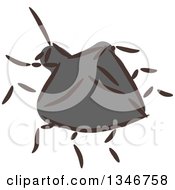 Poster, Art Print Of Sketched Garden Pest Beetle