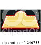 Clipart Of A Lit Nightclub Marquee Sign Royalty Free Vector Illustration