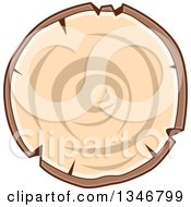 Clipart Of A Wood Log Royalty Free Vector Illustration by BNP Design Studio
