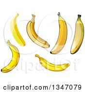 Poster, Art Print Of Cartoon Yellow Bananas