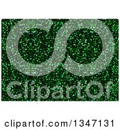 Clipart Of A Green Glitter Pixel Mosaic Background Royalty Free Vector Illustration