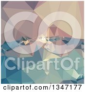 Poster, Art Print Of Opera Mauve Low Poly Abstract Geometric Background