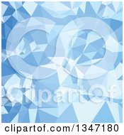 Poster, Art Print Of Blizzard Blue Low Poly Abstract Geometric Background