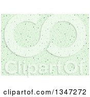 Clipart Of A Background Of Small Green Dots Royalty Free Vector Illustration by dero