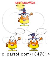 Poster, Art Print Of Cartoon Halloween Candy Corn Characters 4