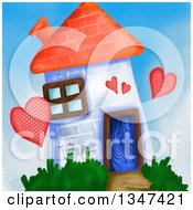 Poster, Art Print Of Painted Brick House Of Love