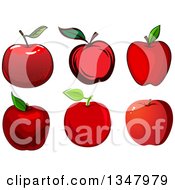 Poster, Art Print Of Cartoon Red Apples