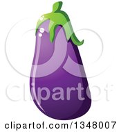 Poster, Art Print Of Cartoon Purple Eggplant 4