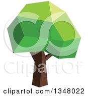 Poster, Art Print Of Low Poly Geometric Tree 17