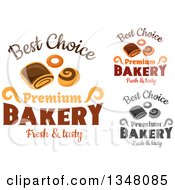 Sweets And Bakery Text Designs