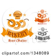 Poster, Art Print Of Muffin And Bagel Bakery Designs