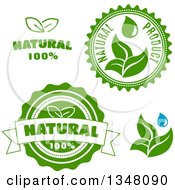 Poster, Art Print Of Green Leaf Natural Label Designs