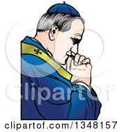 Poster, Art Print Of Pope Praying