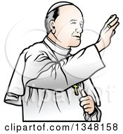Pope Waving