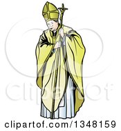 Poster, Art Print Of Pope With A Staff