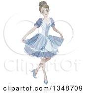 Clipart Of A Halloween Zombie Cinderella Curtsying Royalty Free Vector Illustration by Pushkin