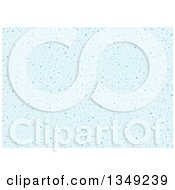 Clipart Of A Background Of Small Dots On Blue Royalty Free Vector Illustration