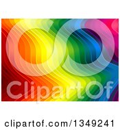 Poster, Art Print Of Background Of Vibrant Colorful Rippling Stripes
