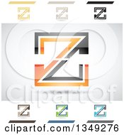 Poster, Art Print Of Abstract Letter Z Logo Design Elements