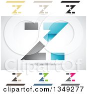 Poster, Art Print Of Abstract Letter Z Logo Design Elements