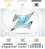 Clipart Of Abstract Letter Z Logo Design Elements Royalty Free Vector Illustration by cidepix