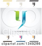 Poster, Art Print Of Abstract Letter Y Logo Design Elements