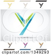 Poster, Art Print Of Abstract Letter Y Logo Design Elements