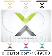 Poster, Art Print Of Abstract Letter X Logo Design Elements