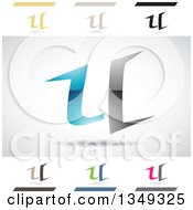 Poster, Art Print Of Abstract Letter U Logo Design Elements