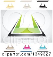 Clipart Of Abstract Letter U Logo Design Elements Royalty Free Vector Illustration by cidepix