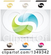 Abstract Letter S Logo Design Elements