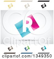 Poster, Art Print Of Abstract Letter R Logo Design Elements