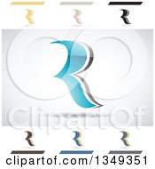 Poster, Art Print Of Abstract Letter R Logo Design Elements