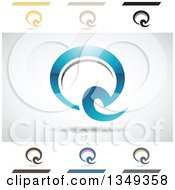 Poster, Art Print Of Abstract Letter Q Logo Design Elements