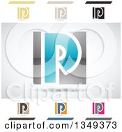 Poster, Art Print Of Abstract Letter P Logo Design Elements