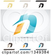 Poster, Art Print Of Abstract Letter N Logo Design Elements