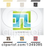 Poster, Art Print Of Abstract Letter N Logo Design Elements