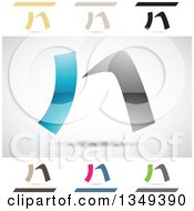 Poster, Art Print Of Abstract Letter N Logo Design Elements