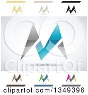 Poster, Art Print Of Abstract Letter M Logo Design Elements