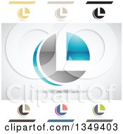 Poster, Art Print Of Abstract Letter L Logo Design Elements