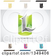 Poster, Art Print Of Abstract Letter L Logo Design Elements