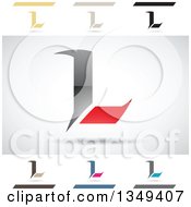 Poster, Art Print Of Abstract Letter L Logo Design Elements