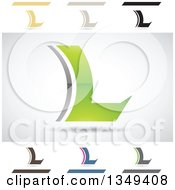 Poster, Art Print Of Abstract Letter L Logo Design Elements