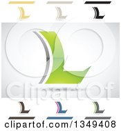 Clipart Of Abstract Letter L Logo Design Elements Royalty Free Vector Illustration by cidepix