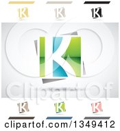 Poster, Art Print Of Abstract Letter K Logo Design Elements